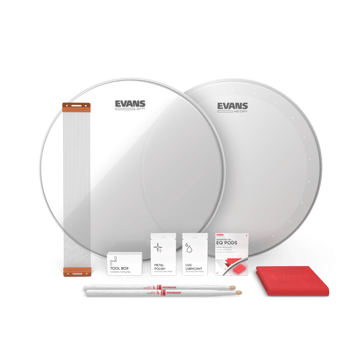 KIT PARCHE EVANS 14  MOD. ESTUK-14HDD-1