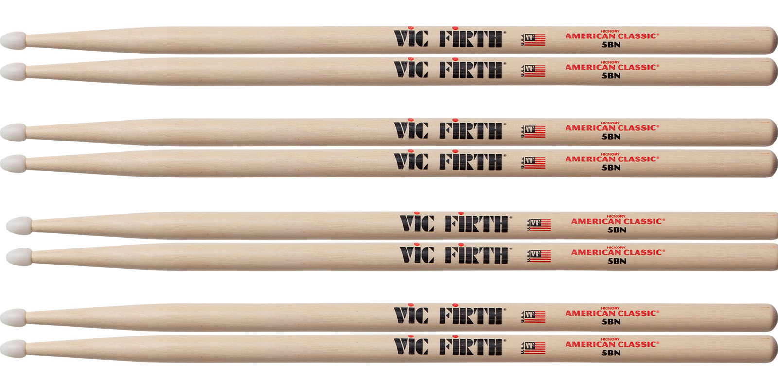 BAQUETAS VIC FIRTH    5BN    4 X 3