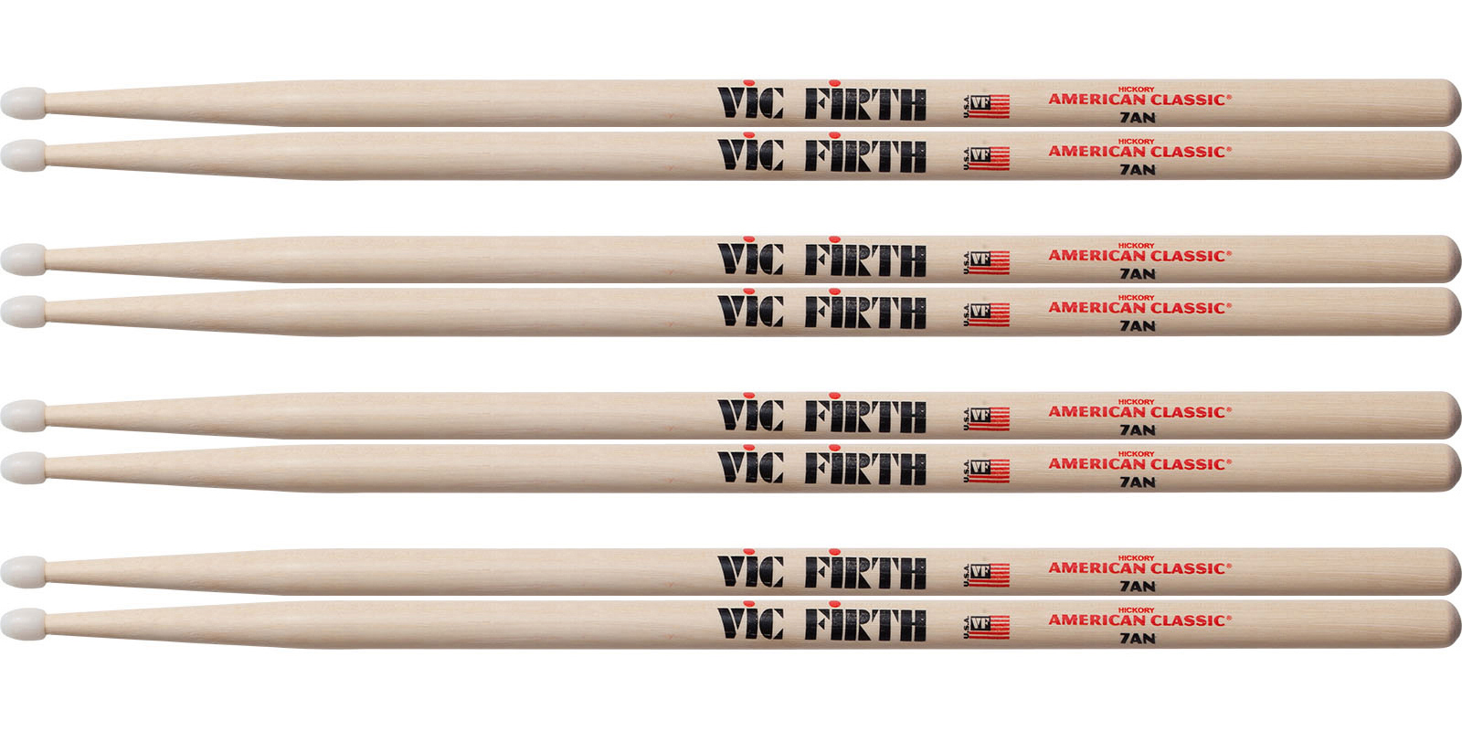 BAQUETAS VIC FIRTH    7AN    4 X 3