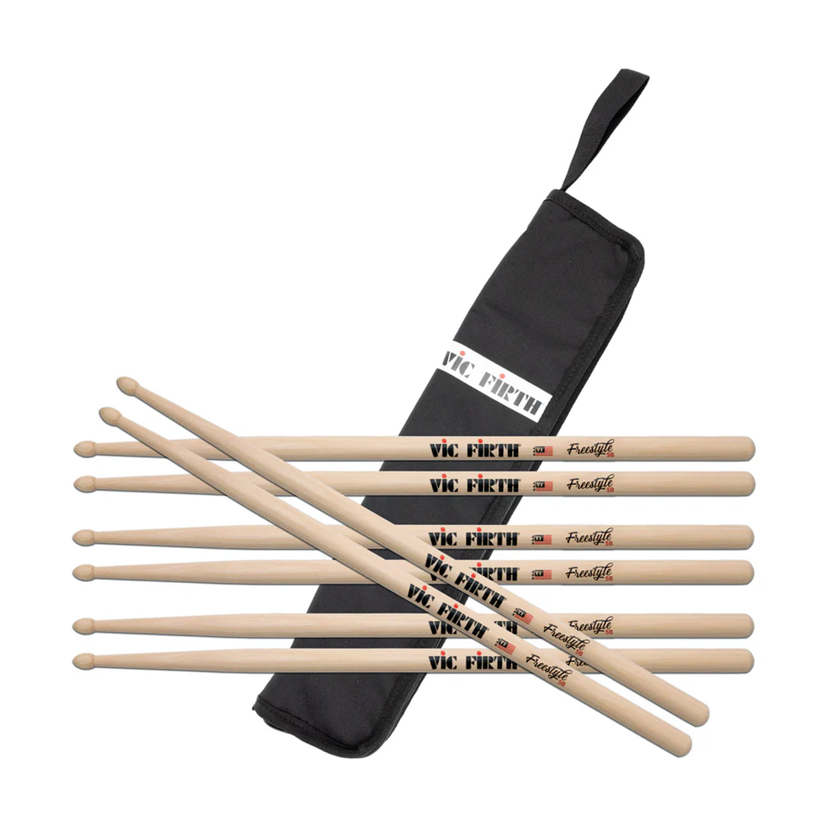 BAQUETAS VIC FIRTH (4 PARES FS5B+ 1 FUNDA) PFS5B.4-ESB.1