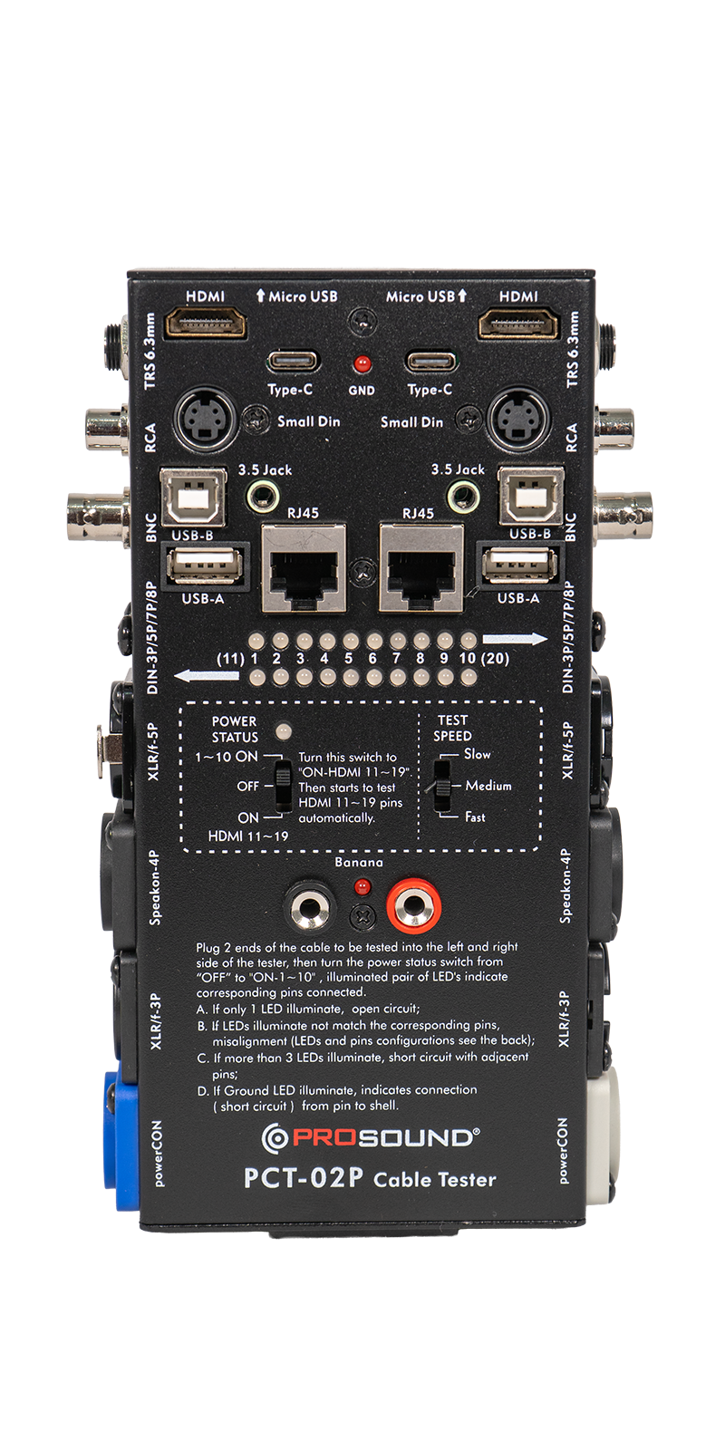PROBADOR CABLES PROSOUND MOD. PCT-02P
